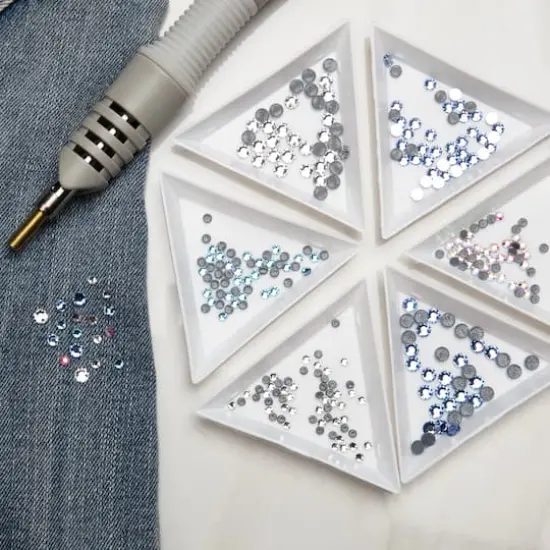 SS16 Round Hotfix Austrian Crystals by Bead Landing&trade;, 50ct. Light Sapphire {3}