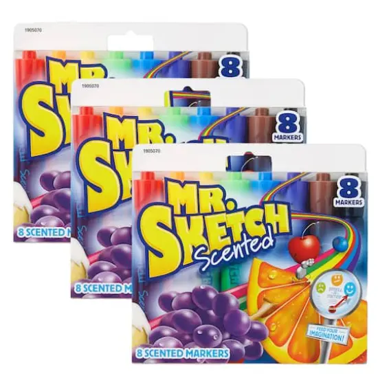 Mr. Sketch&reg; Chisel Tip Scented Markers, 3 Packs of 8 {1}