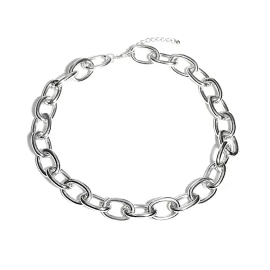 20" Rhodium-Colored Chunky Chain Necklace by Bead Landing&trade; {1}