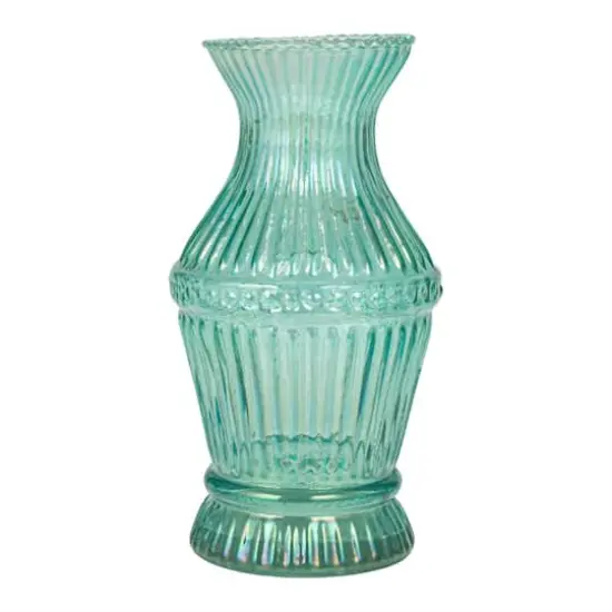 Hello Honey&reg; Multicolor Debossed Reclaimed Glass Vase Set {11}