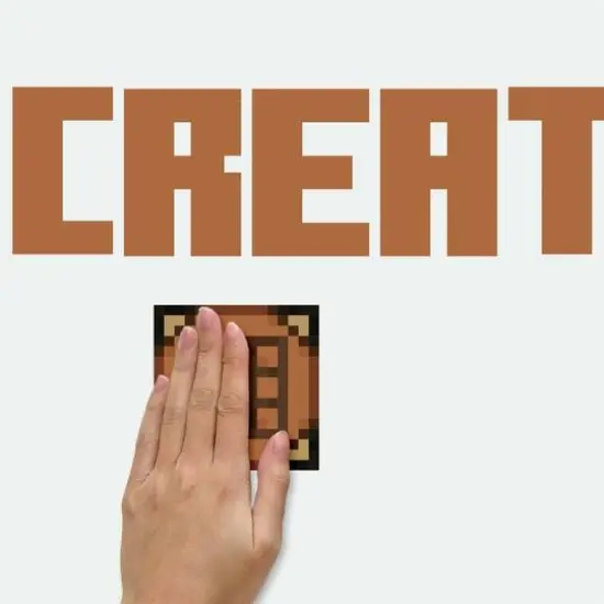 RoomMates Minecraft Eat Sleep Mine Create Peel & Stick Wall Decals {6}