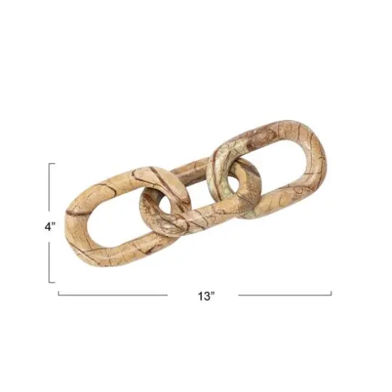 Hello Honey&reg; 13" Variegated Decorative Marble Chain Brown {6}