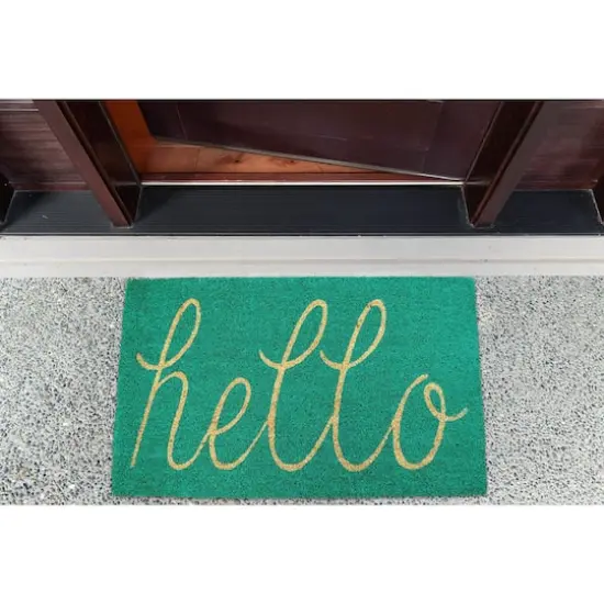 DII&reg; Hello Doormat Aqua {4}