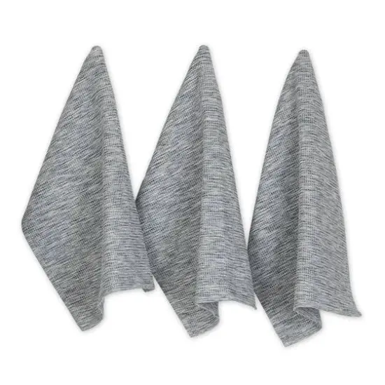 DII&reg; Tonal Recycled Cotton Waffle Dish Towels, 3ct. Teal Green {1}