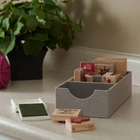 Household Essentials 12" Gray Compartment Organizer Tray, 2ct. {5}