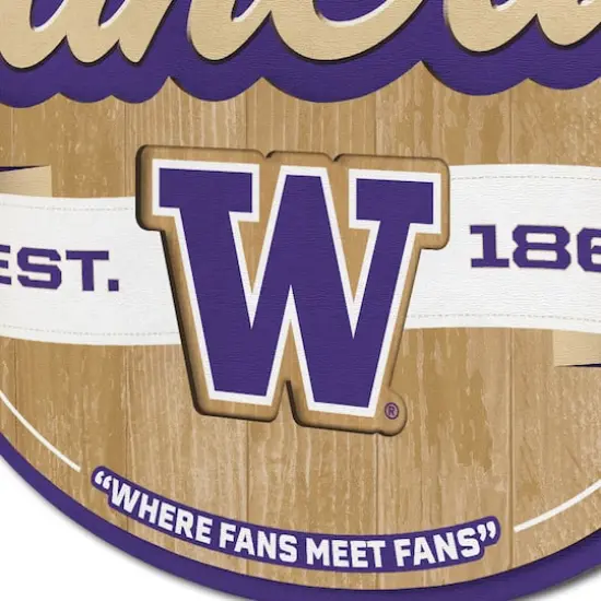 NCAA Fan Cave Sign Washington Huskies {6}