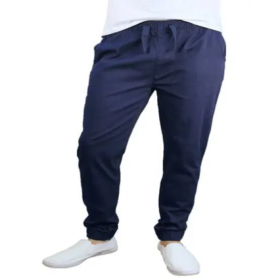 Galaxy By Harvic Slim Fit Basic Stretch Twill Men's Joggers Navy {1}