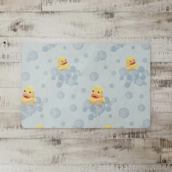 Rubber Duckies Floor Mat Green {3}