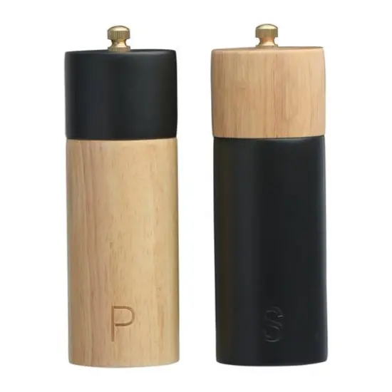 Hello Honey&reg; Two-Tone Rubber Salt & Pepper Mills {1}