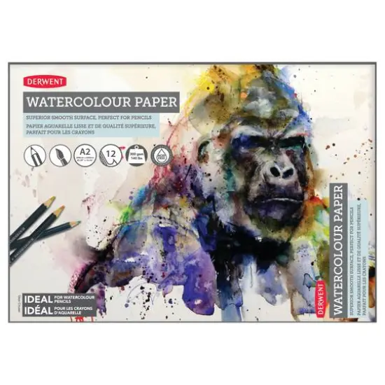 Derwent&reg; Watercolor A2 Paper Pad, 16.5" x 23.4" {1}