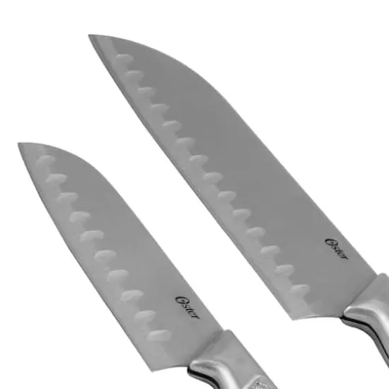 Oster Edgefield Stainless Steel Santoku Knife Set {4}