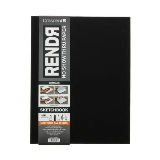 Crescent&reg; RENDR Hardcover Sketch Book, 8.5"x 11" {3}