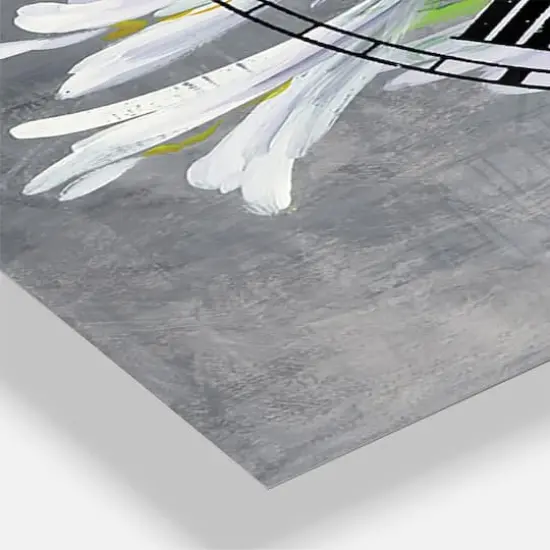 Designart 'Flower Cleome Splash I Traditional Multipanel Wall Clock {4}