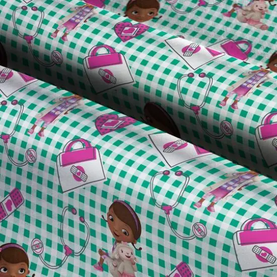 Disney&reg; Doc McStuffins Plaid Cotton Fabric {4}