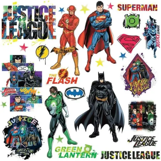 RoomMates Justice League Peel & Stick Wall Decals {1}