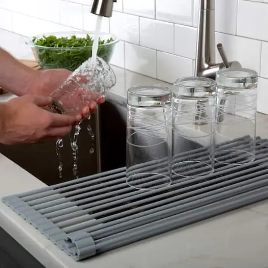 Kitchen Details Roll Up Over the Sink Drying Rack {5}