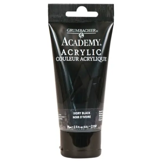 Grumbacher&reg; Academy&reg; Acrylic, 2.5oz. C115P Ivory Black {1}