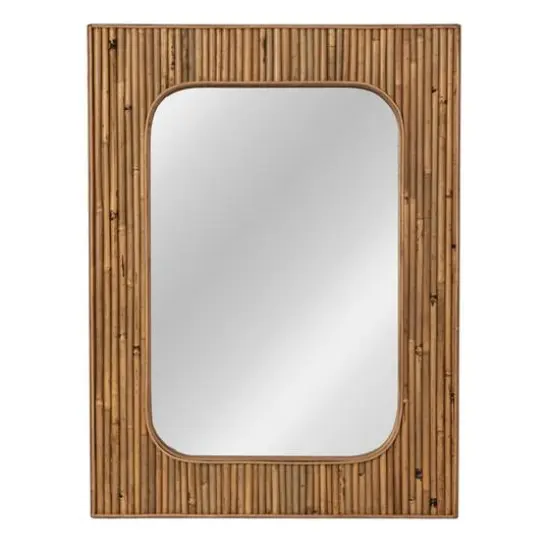 Hello Honey&reg; 31" Natural Rattan Framed Wall Mirror {6}