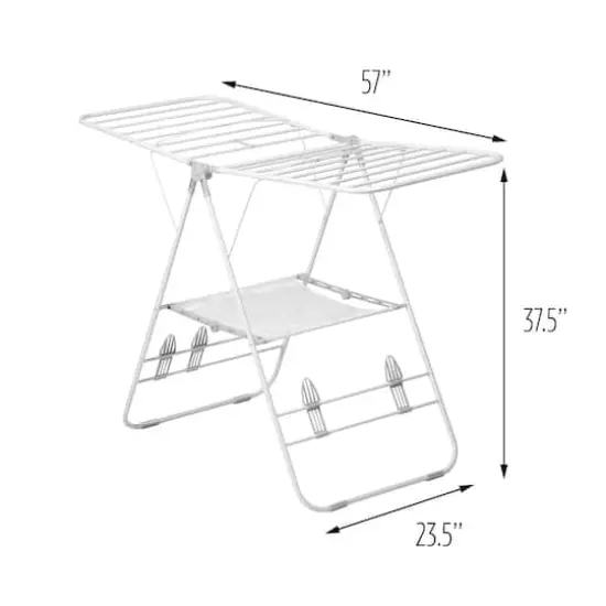 Honey Can Do Heavy-Duty Gullwing Collapsible Clothes Drying Rack {3}