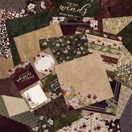 12" x 12" Enchanted Botanica Paper Pad by Recollections&trade;, 58 Sheets {3}