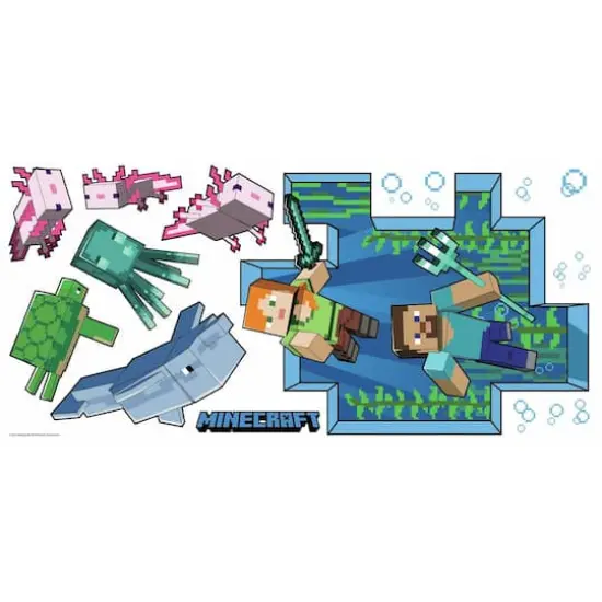 RoomMates Minecraft Peel & Stick Giant Wall Decal {3}