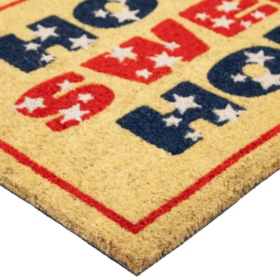 Red & Blue Patriotic Home Sweet Home Doormat {4}
