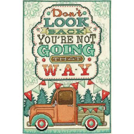 Design Works&trade; Don't Look Back Counted Cross Stitch Kit {1}