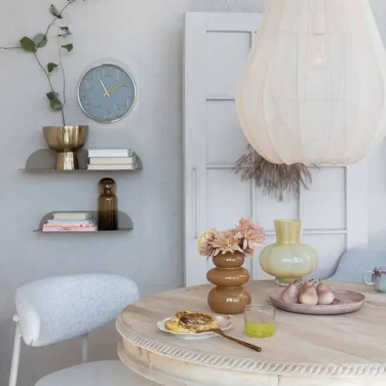 Hello Honey® 7.5" Caramel Brown Natural Elegance Glass Vase {3}