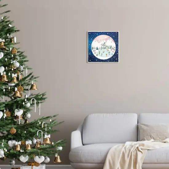 Stupell Industries Ice Skating Christmas Snow Scene Wall Art {3}