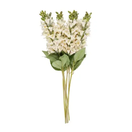 32" White Foxglove Artificial Flower Stem, 8ct. {3}