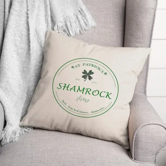 Shamrock Shop 18" x 18" Indoor / Outdoor Pillow {3}