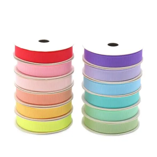 Gwen Studios 3/8" x 3yd. Pastels Grosgrain Ribbon Pack, 12ct. {3}