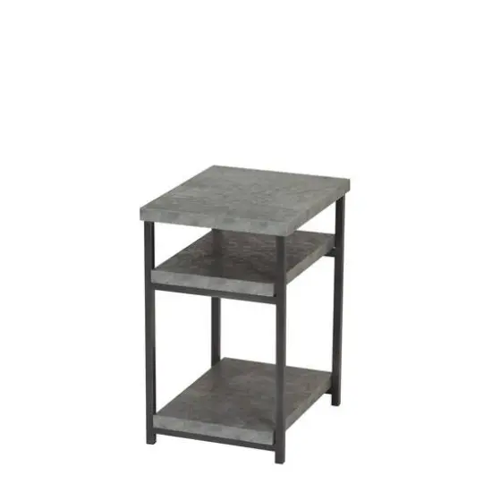 Household Essentials Jamestown 2-Shelf End Table Coastal Oak {2}