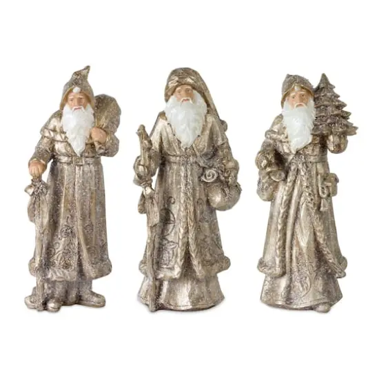 Festive Gold Santa Set, 12.25" {1}