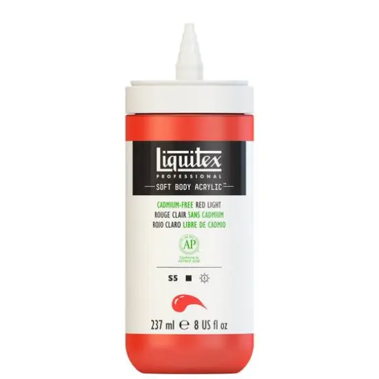 Liquitex&reg; Professional Soft Body Acrylic Color, 8oz. Cadmium-Free Red Light {4}