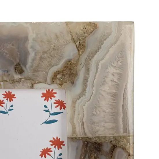 Hello Honey&reg; 5" x 7" Multicolor Agate Photo Frame {7}