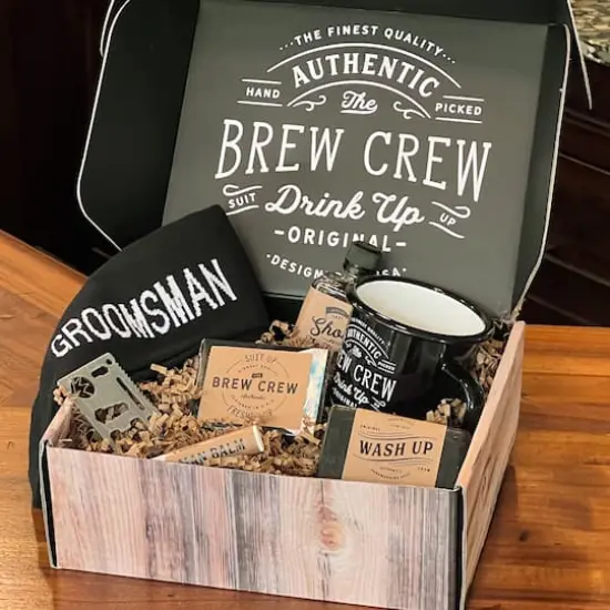 Kate Aspen&reg; Brew Crew Groomsman Gift Box Kit {8}