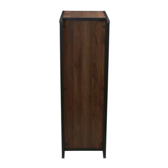 Household Essentials Jamestown 43" TV Stand Mid Century Walnut {13}