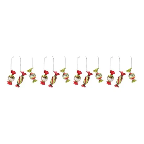 12ct. Glass Wrapped Candy Ornaments {6}