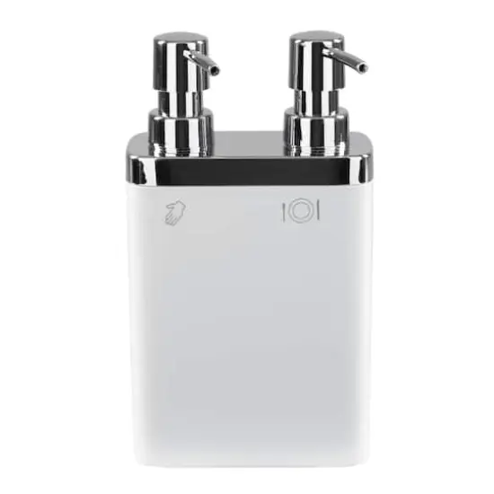 Kitchen Details White Dual Pump Soap & Lotion Dispenser {5}