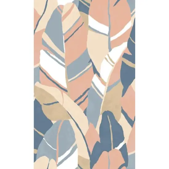 RoomMates Hearts of Palm Peel & Stick Wallpaper Blue/Pink {1}