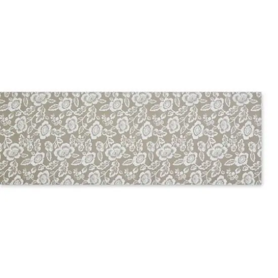 StoneFloral Print Outdoor Table Runner, 14" x 72" {3}