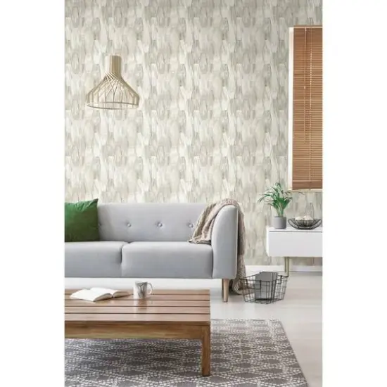 RoomMates Wood Hexagon Tile Peel & Stick Wallpaper Gray {6}