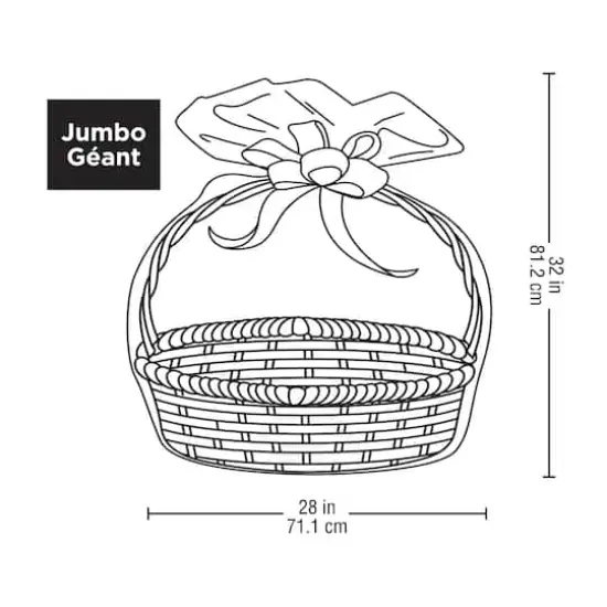 Jumbo Clear Basket Gift Bags by Celebrate It&trade;, 12ct. {5}