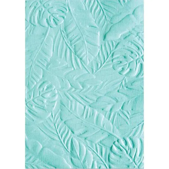 Sizzix&reg; 3D Textured Impressions&trade; Courtney Chilson Tropical Leaves Embossing Folder {3}