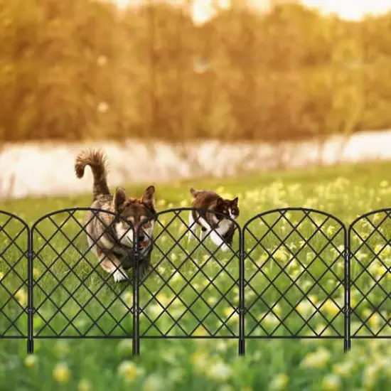 NEX&trade; Metal Rhombic Pet Guard & Garden Stake Fence, 25ct. {6}