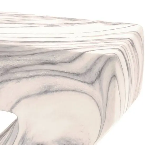 CosmoLiving by 8" Cosmopolitan Contemporary A & Z Dolomite Bookend Set White {6}