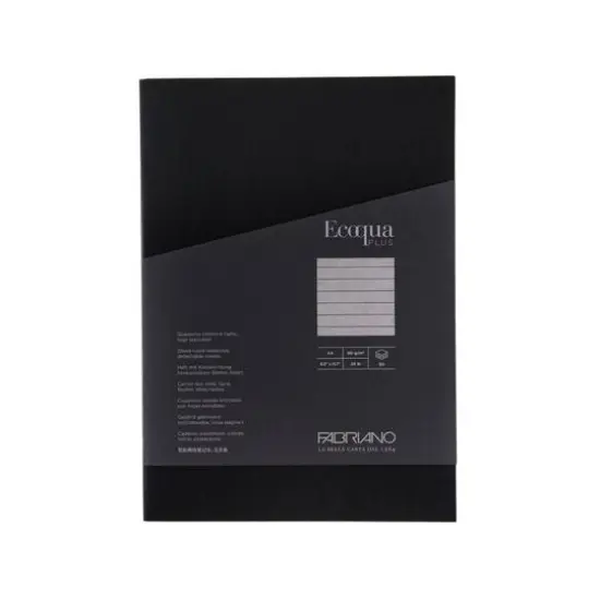 Fabriano&reg; EcoQua Plus A4 Lined Glue-Bound Notebook Black {5}