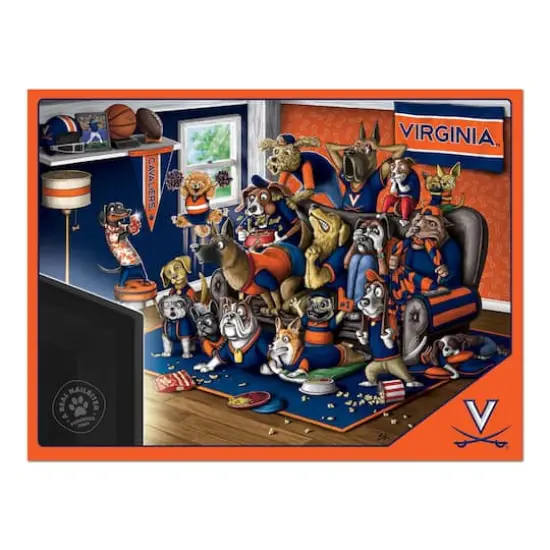 College Football Purebred Fans A Real Nailbiter 500 Piece Puzzle Virginia Cavaliers {5}