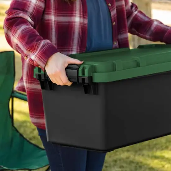Iris&reg; Remington 60 Qt. Black, Heavy Duty Trailbox, 2 Ct {4}